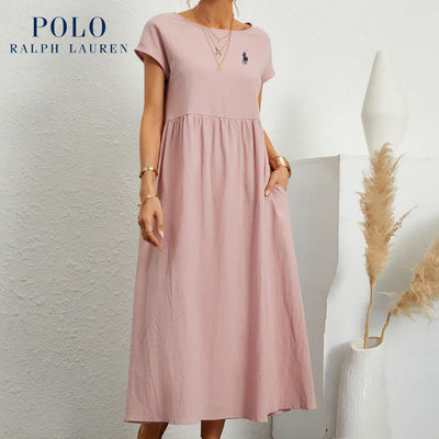 [Ralph Lauren] Robe ample en coton et lin