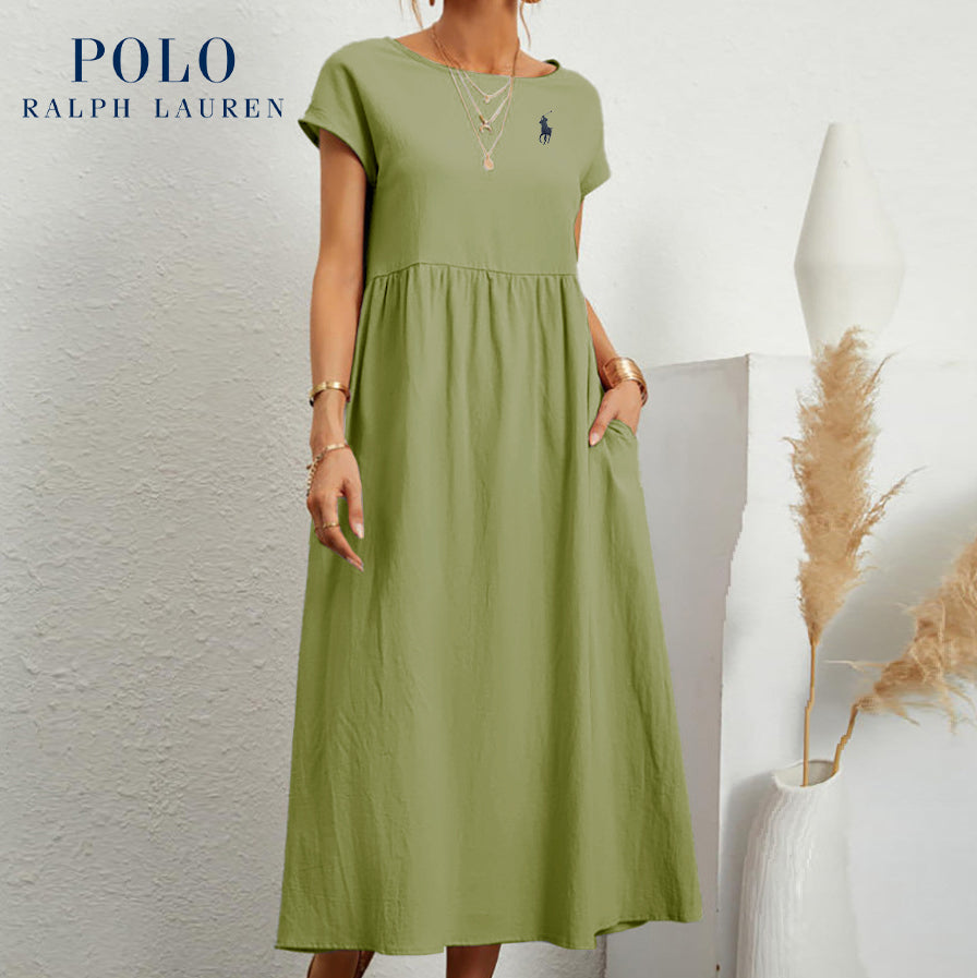 [Ralph Lauren] Robe ample en coton et lin